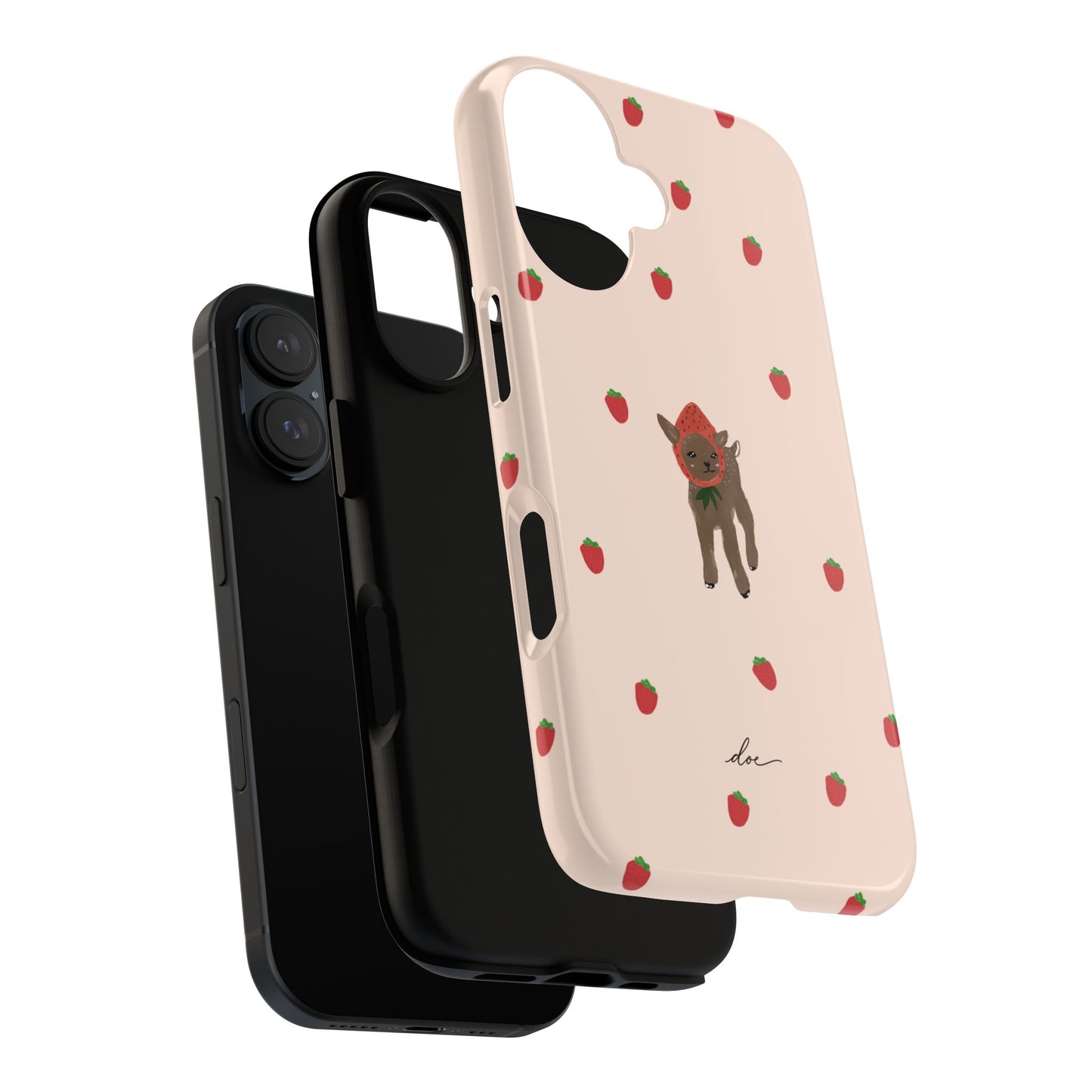 Strawberry Fawn iPhone Case