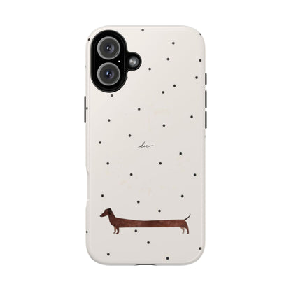 Polka Dachshund iPhone Case