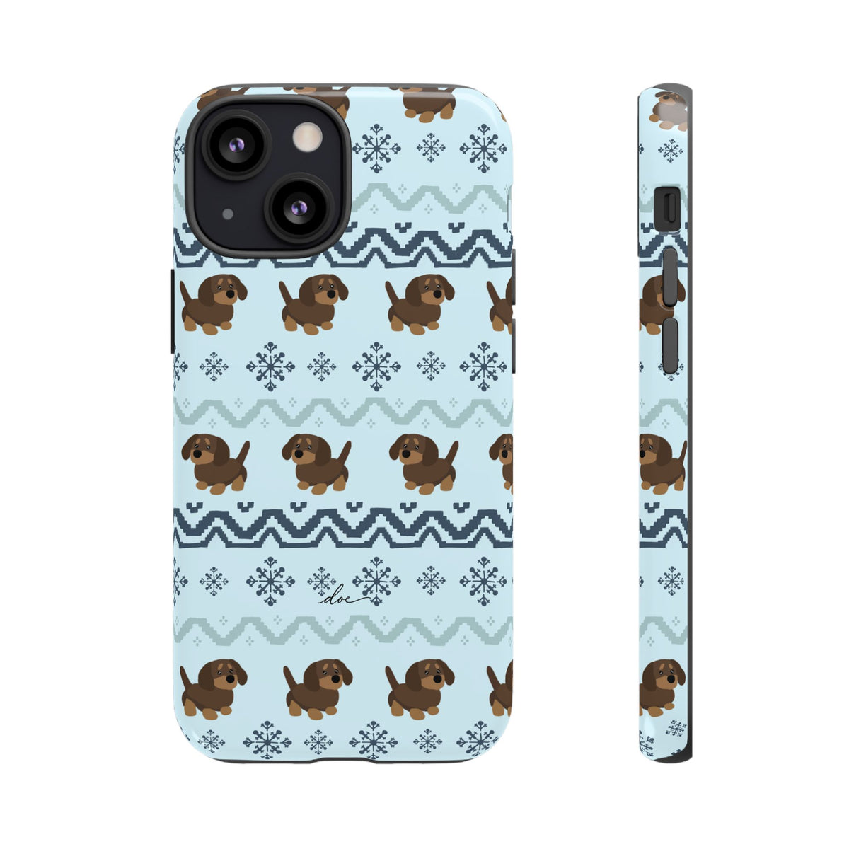 Christmas Dachshunds iPhone Case
