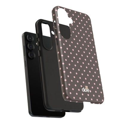 Brown Polka Dot Samsung Case