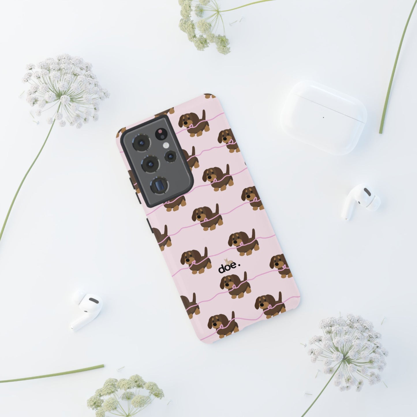Pink Dachshund Samsung Case