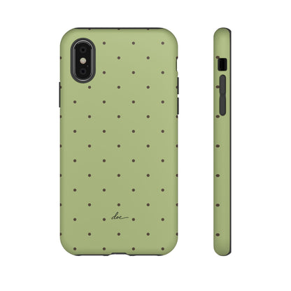 Polka Greens iPhone Case