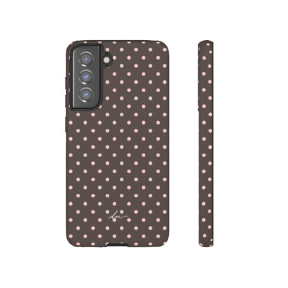 Brown Polka Dot Samsung Case