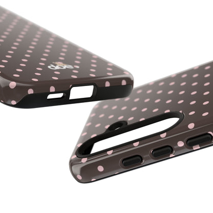 Brown Polka Dot Samsung Case