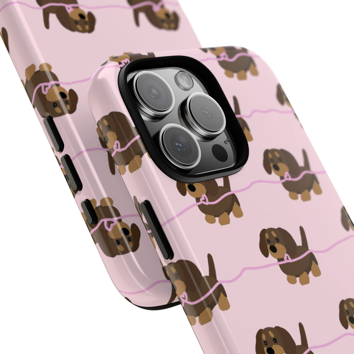 Pink Dachshunds iPhone Case