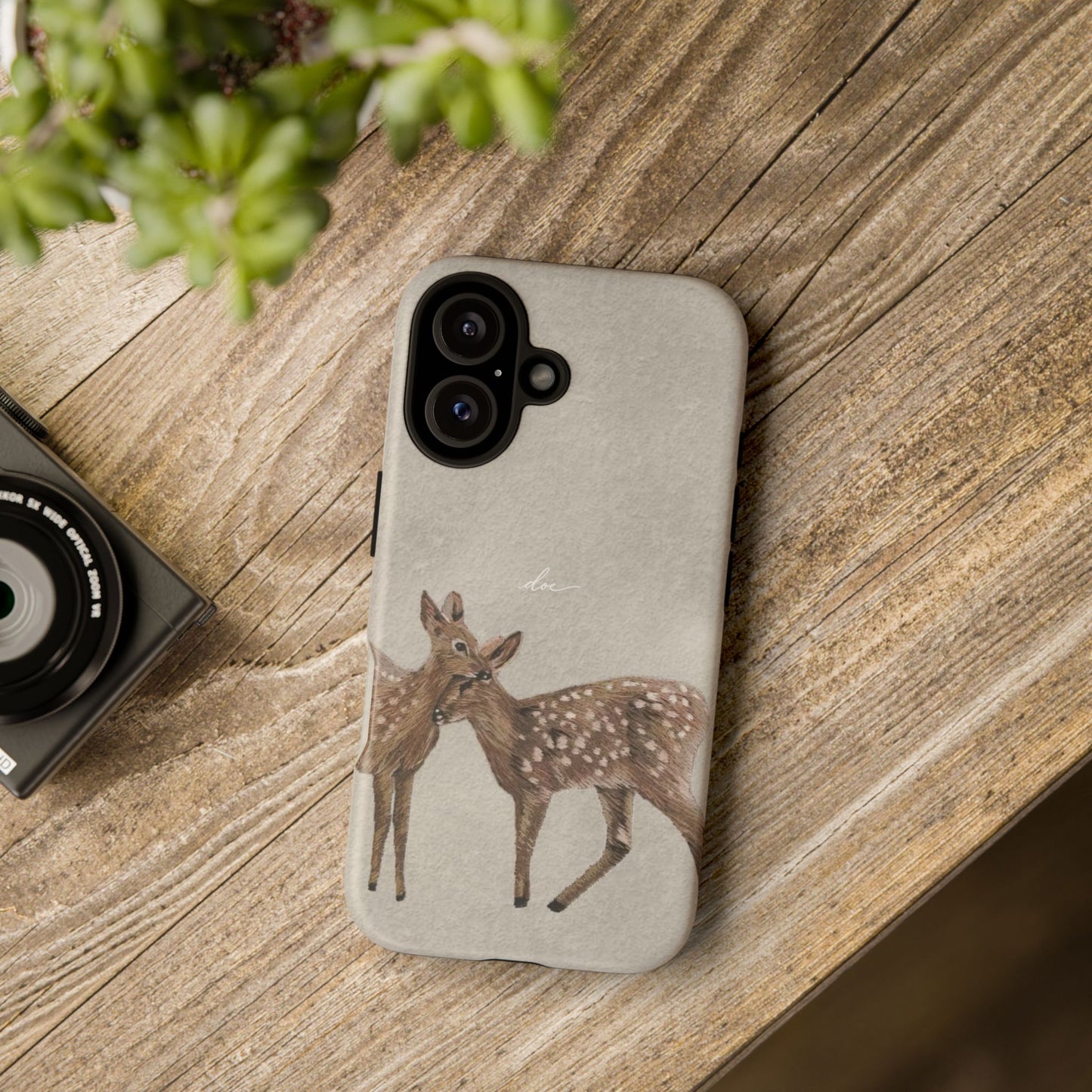 Deer Duo iPhone Case