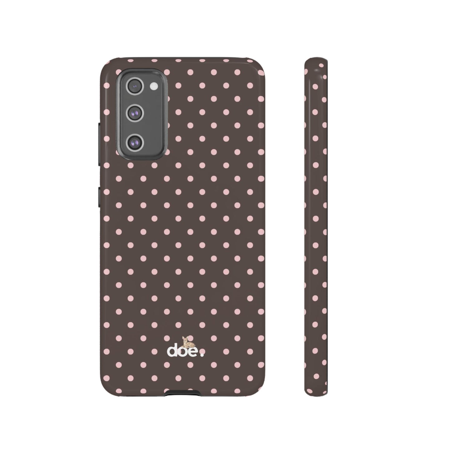 Brown Polka Dot Samsung Case