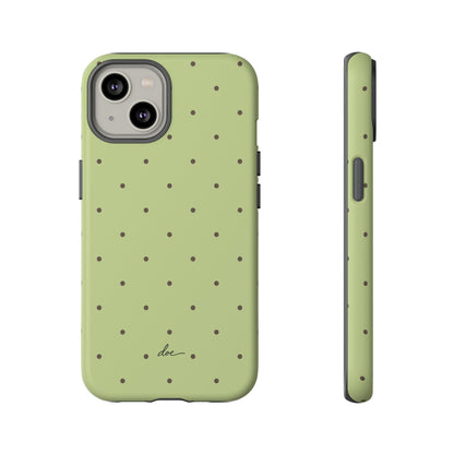 Polka Greens iPhone Case
