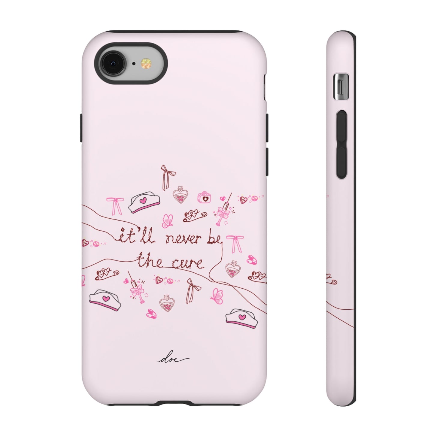 Never The Cure iPhone Case