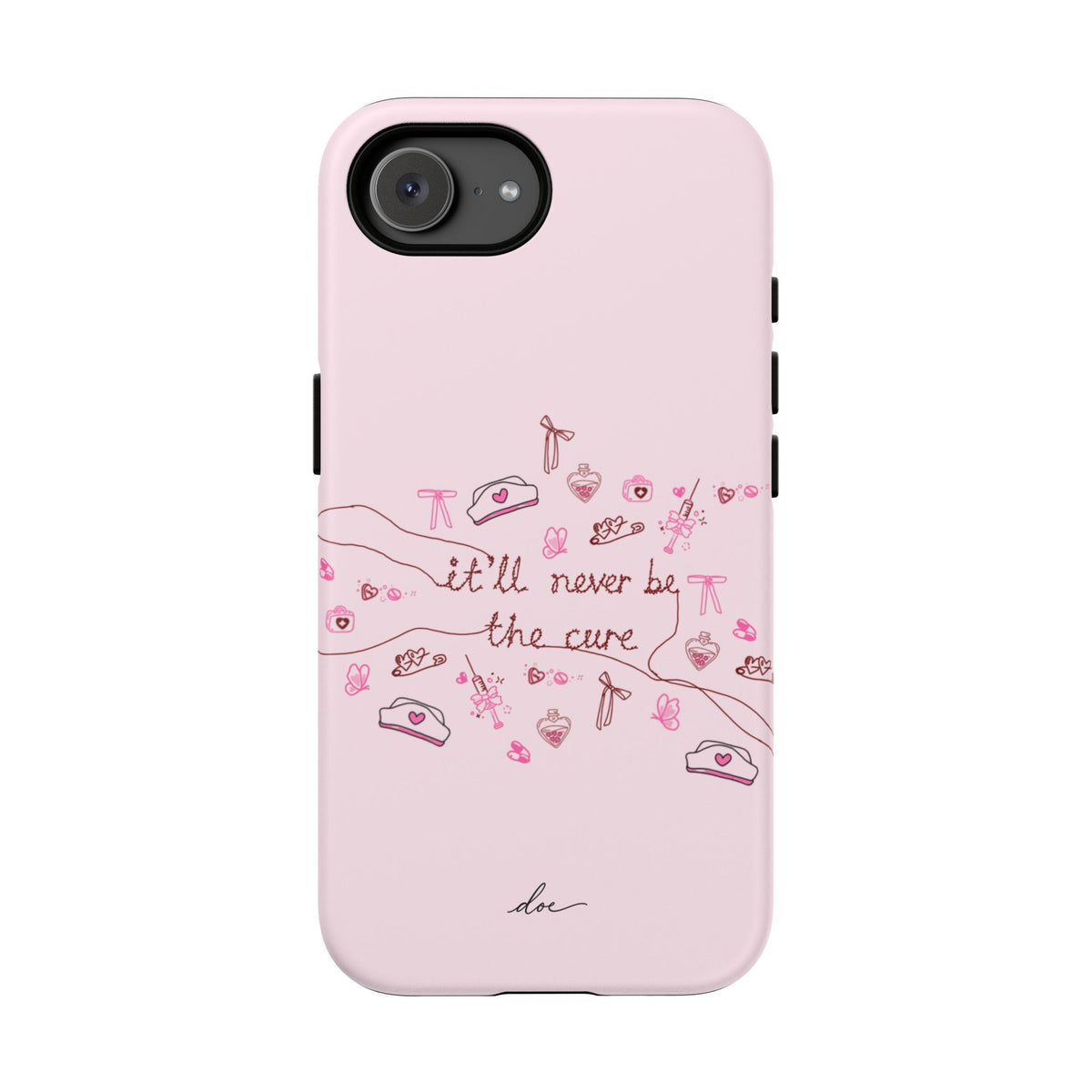 Never The Cure iPhone Case