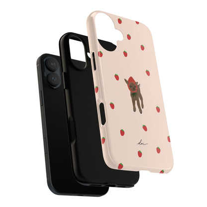 Strawberry Fawn iPhone Case