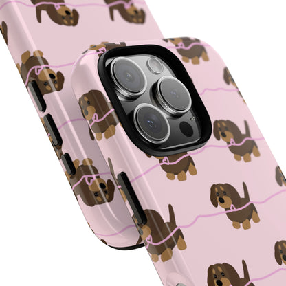 Pink Dachshunds iPhone Case