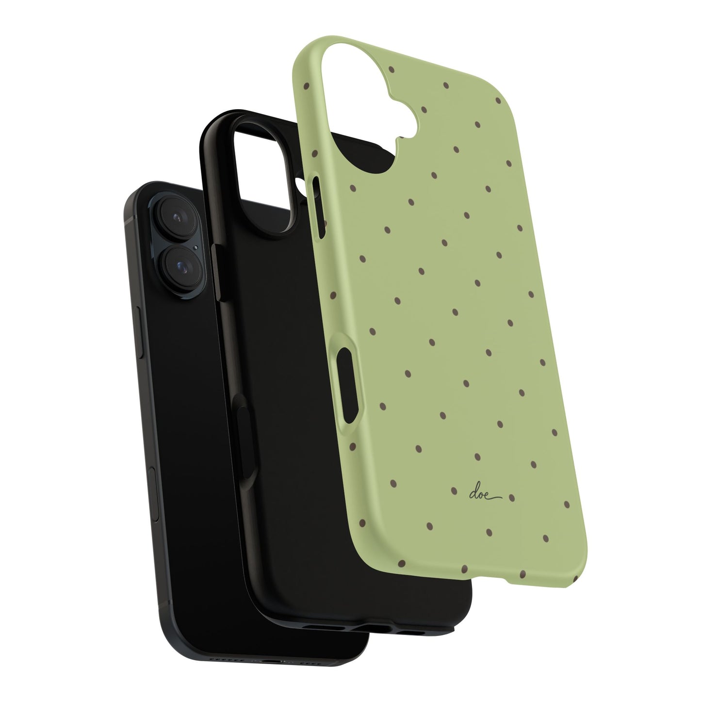 Polka Greens iPhone Case