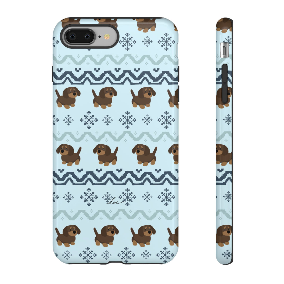 Christmas Dachshunds iPhone Case