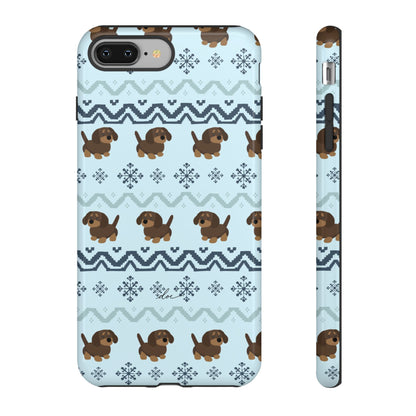 Christmas Dachshunds iPhone Case