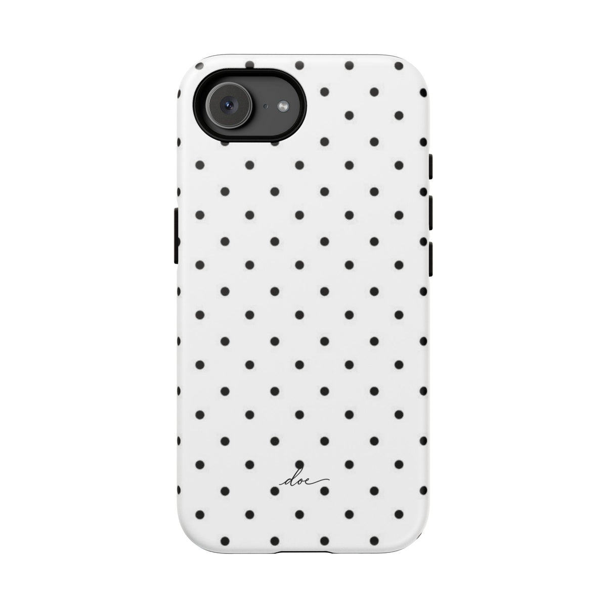 White Polka Dot iPhone Case