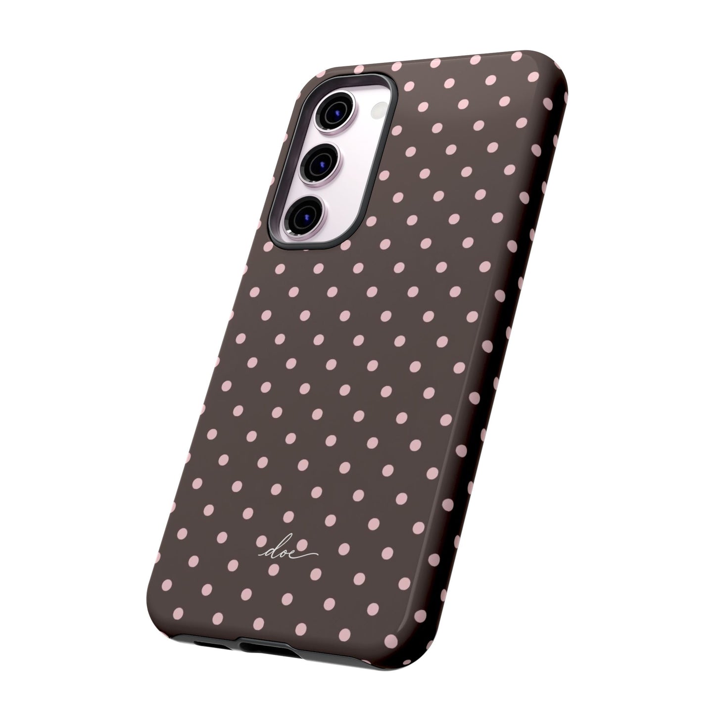 Brown Polka Dot Samsung Case