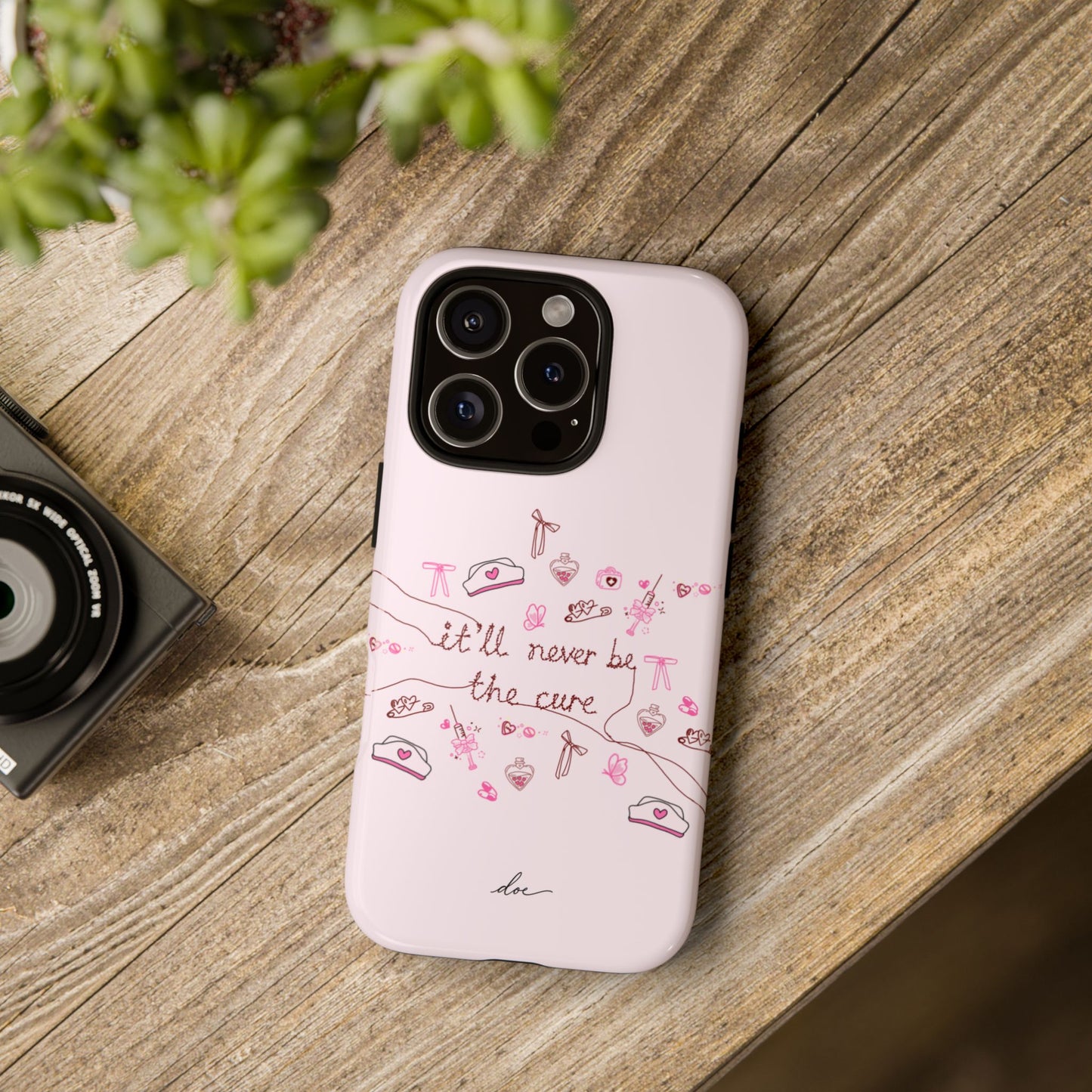 Never The Cure iPhone Case