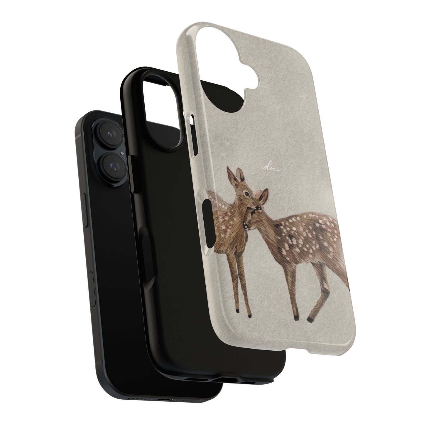 Deer Duo iPhone Case
