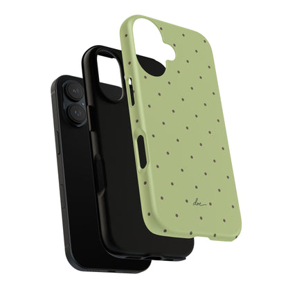 Polka Greens iPhone Case
