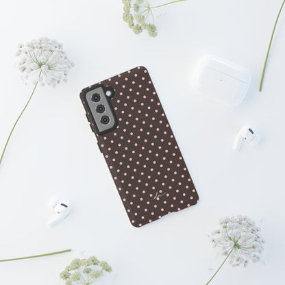 Brown Polka Dot Samsung Case