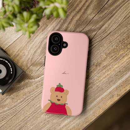 Strawberry Bear iPhone Case