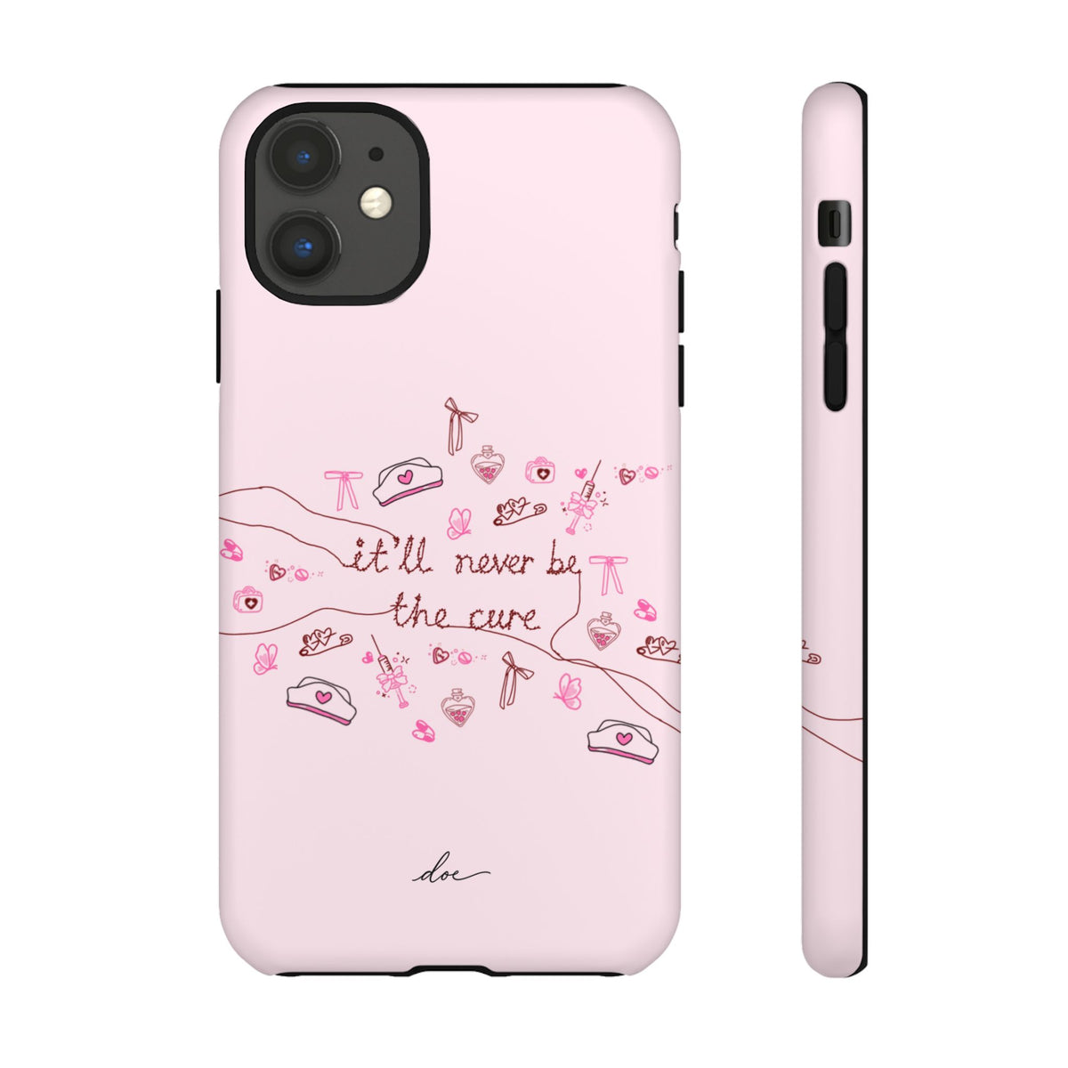 Never The Cure iPhone Case
