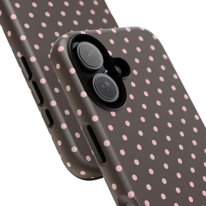 Brown Polka Dot iPhone Case