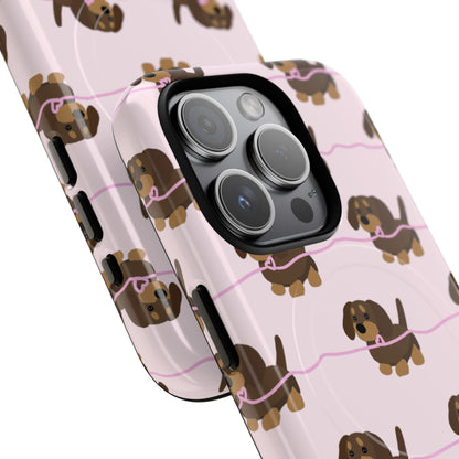 Pink Dachshunds Magsafe Case