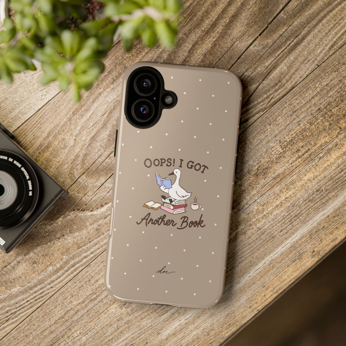 Oops Another Book! iPhone Case