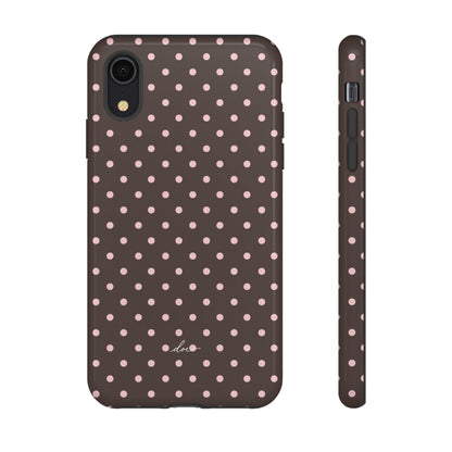 Brown Polka Dot iPhone Case