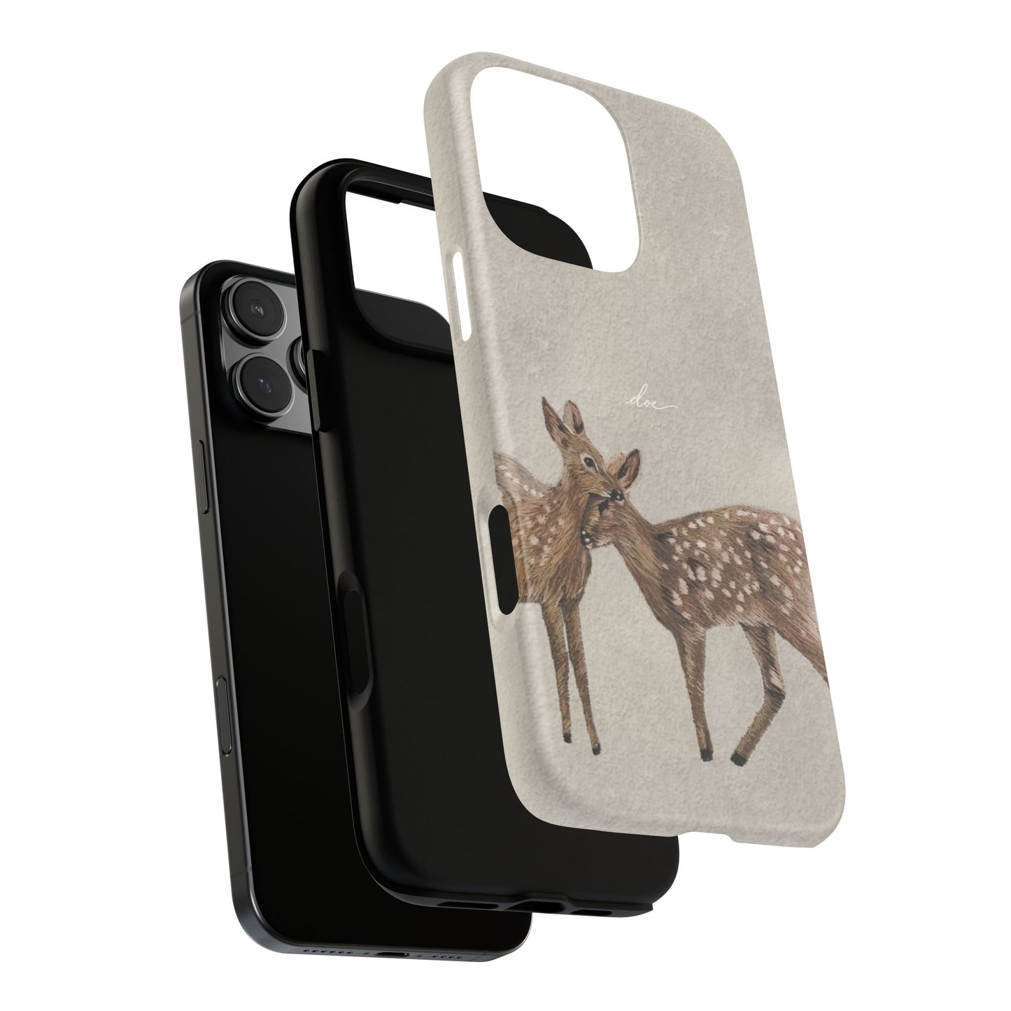 Deer Duo iPhone Case