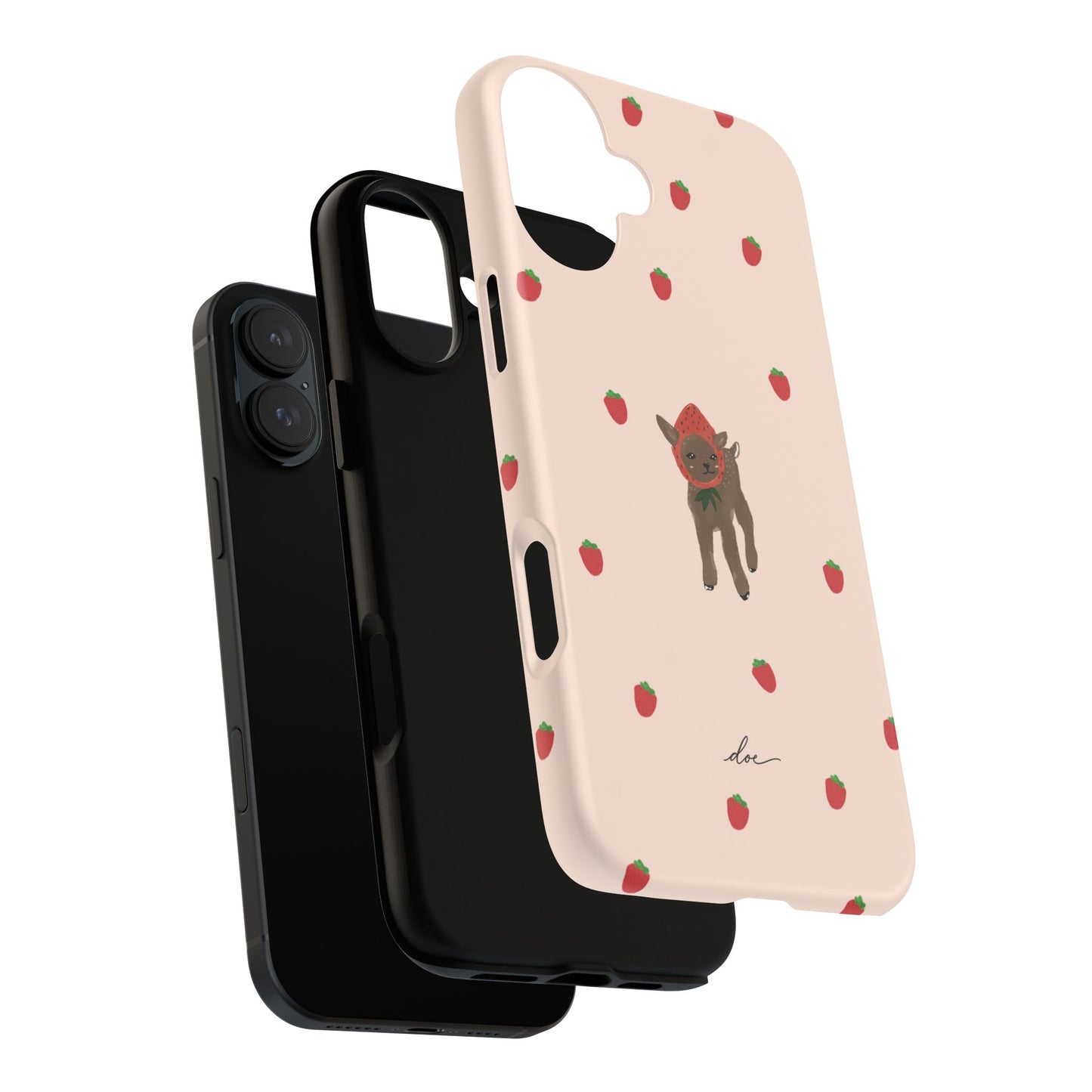 Strawberry Fawn iPhone Case