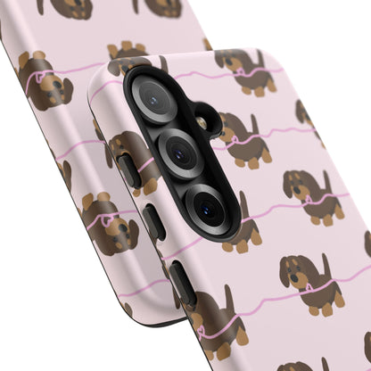 Pink Dachshund Samsung Case