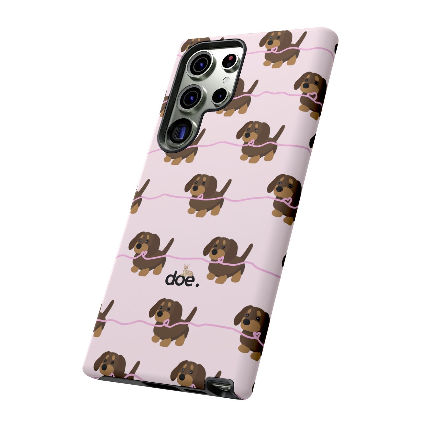 Pink Dachshund Samsung Case