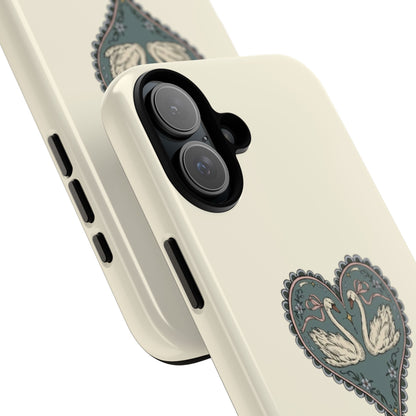 Swan Hearts iPhone Case