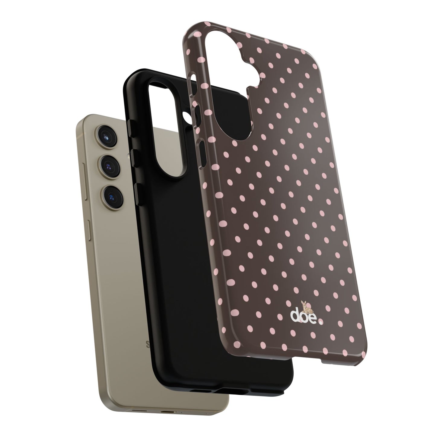 Brown Polka Dot Samsung Case