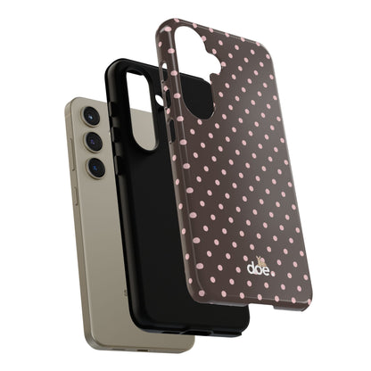 Brown Polka Dot Samsung Case