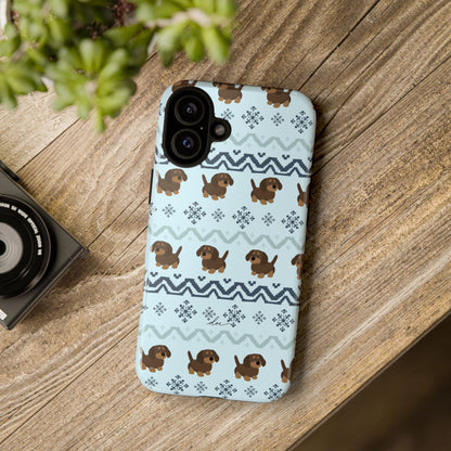 Christmas Dachshunds iPhone Case