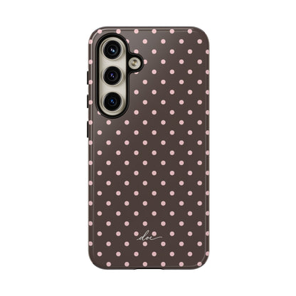 Brown Polka Dot Samsung Case