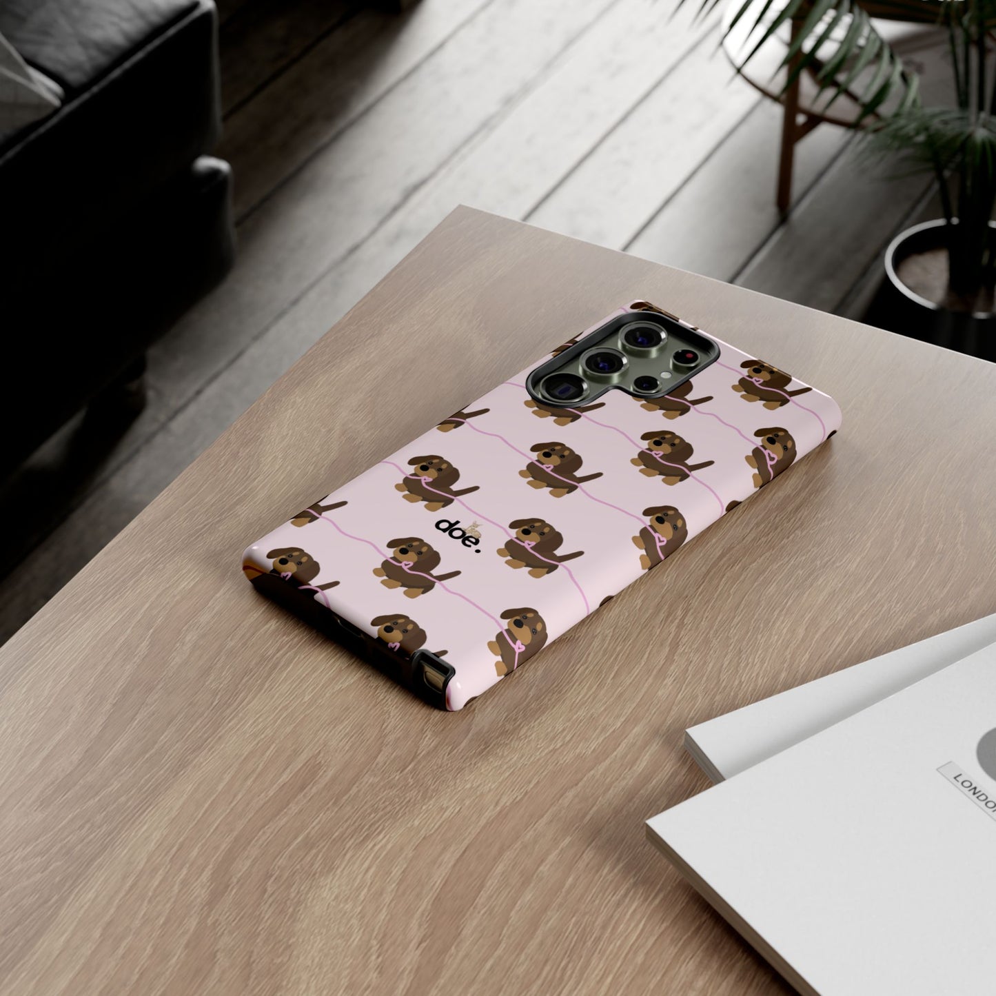 Pink Dachshund Samsung Case