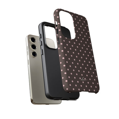 Brown Polka Dot Samsung Case
