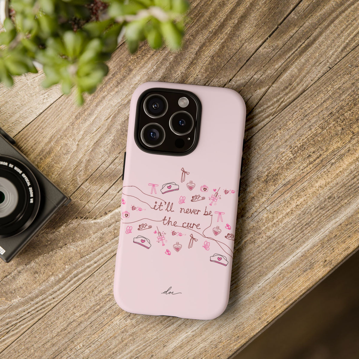 Never The Cure iPhone Case