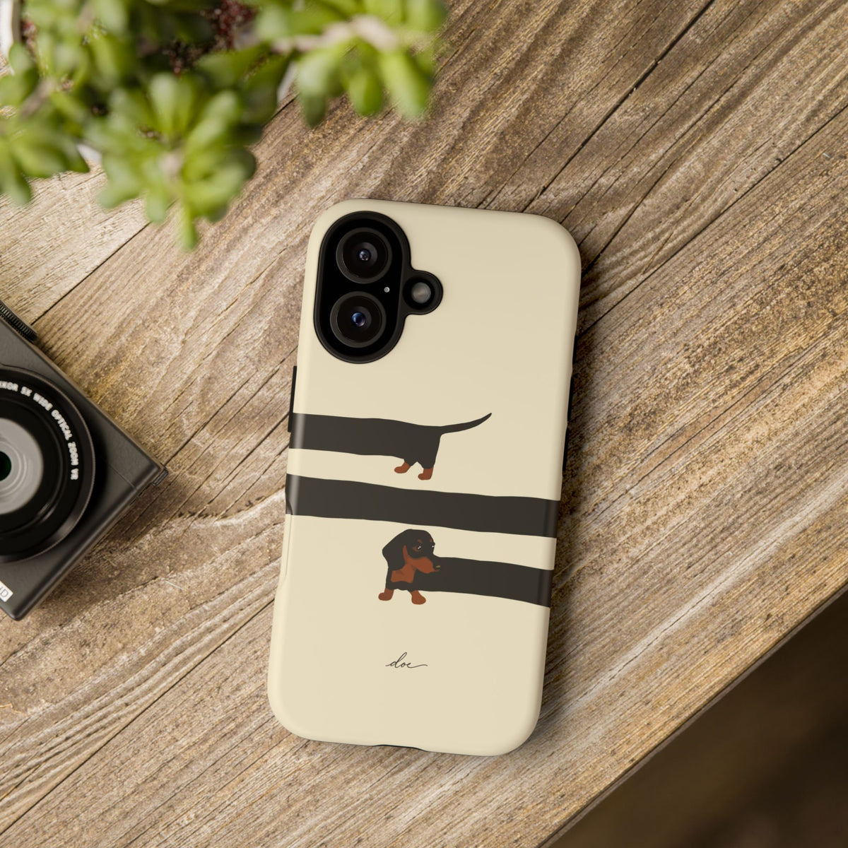 Stretchy The Dachshund iPhone Case