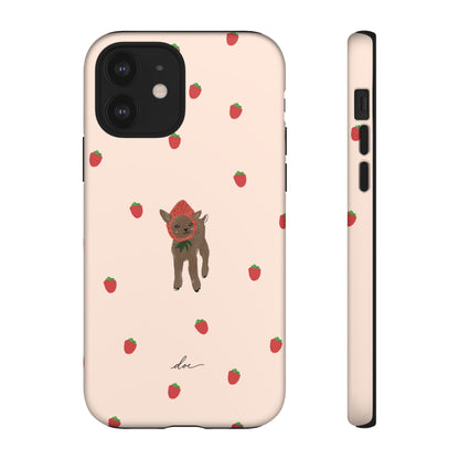 Strawberry Fawn iPhone Case