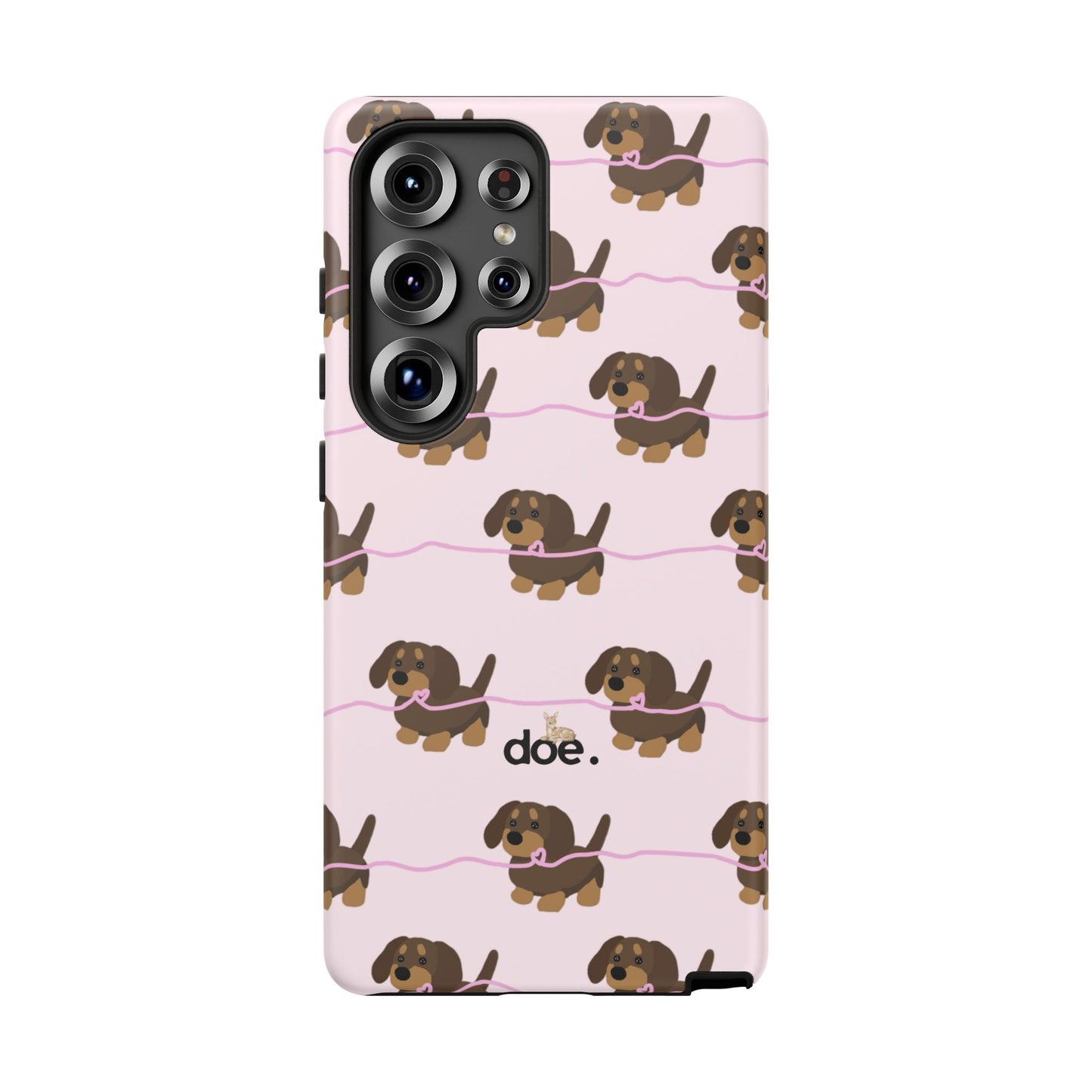 Pink Dachshund Samsung Case