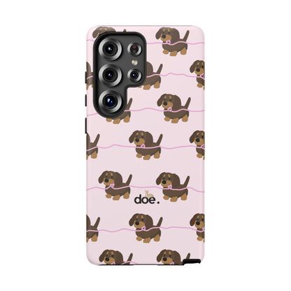 Pink Dachshund Samsung Case