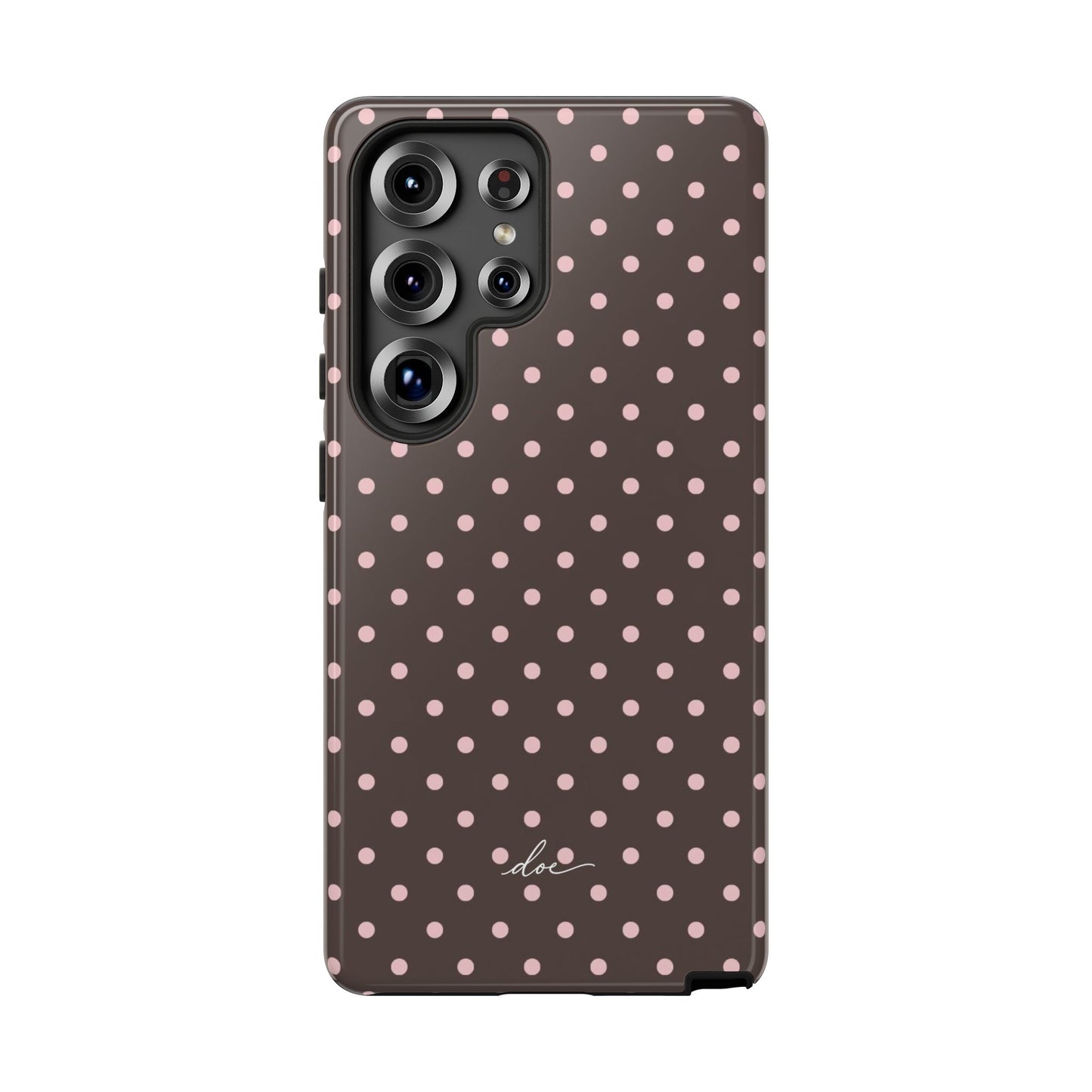 Brown Polka Dot Samsung Case