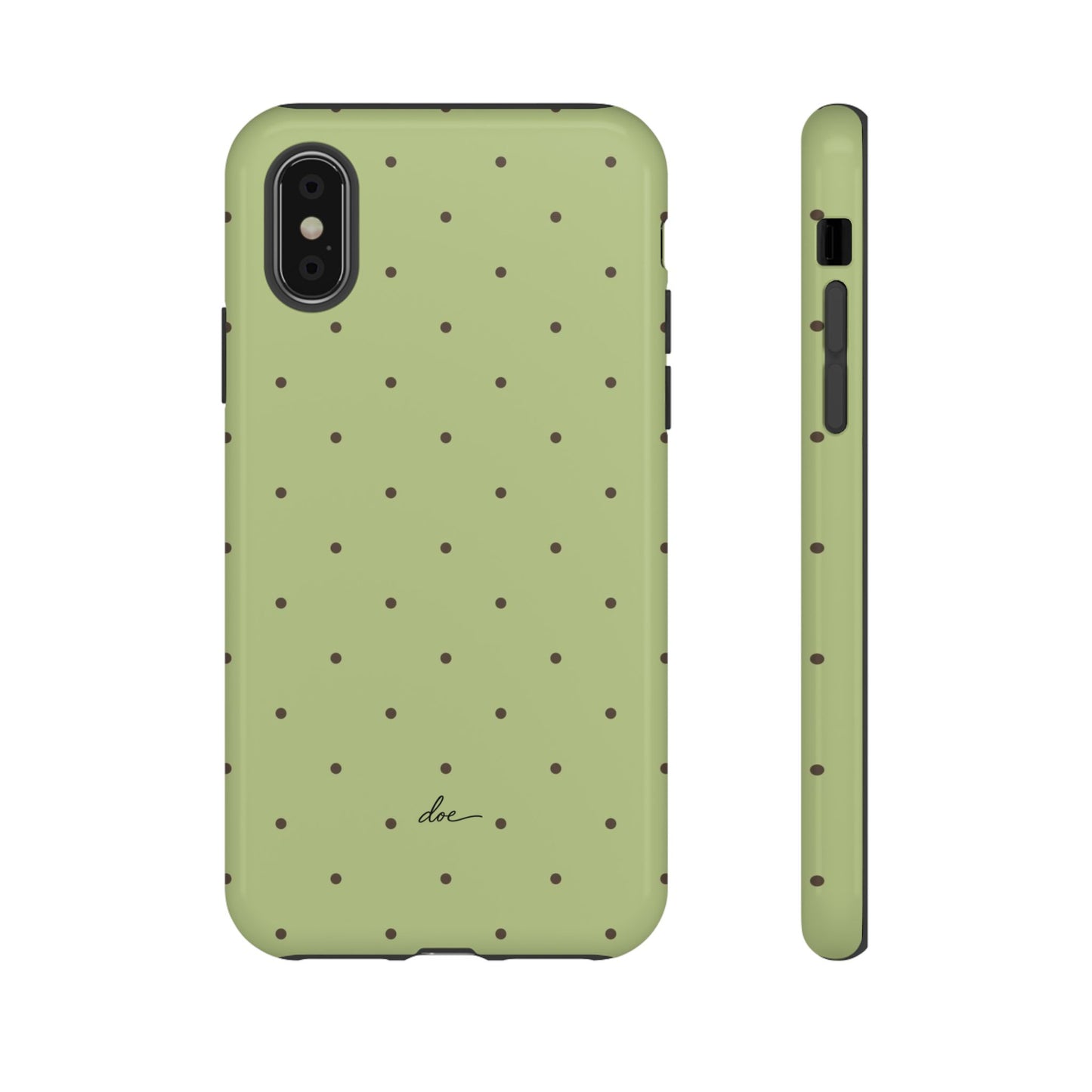 Polka Greens iPhone Case