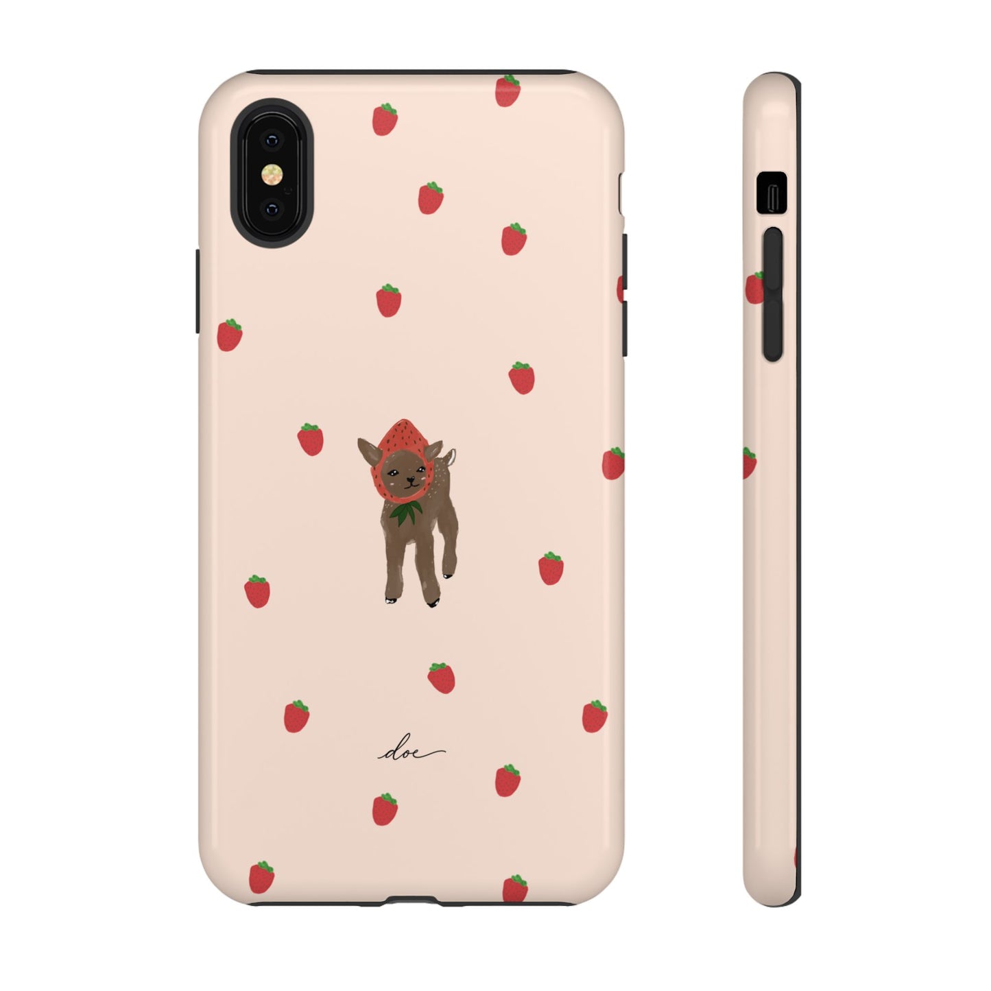 Strawberry Fawn iPhone Case